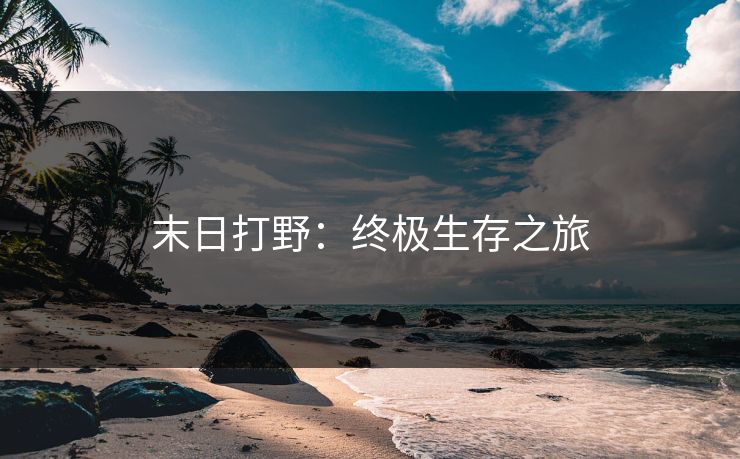 末日打野：终极生存之旅